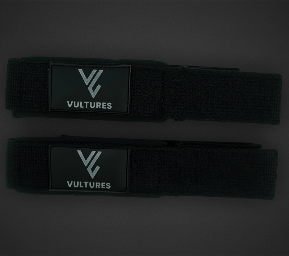 Train Wild Lifting Straps - Black & Gray