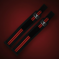 Vultures Black & Red Wrist Wraps