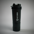 Multi-Compartment Shaker Bottle - Black