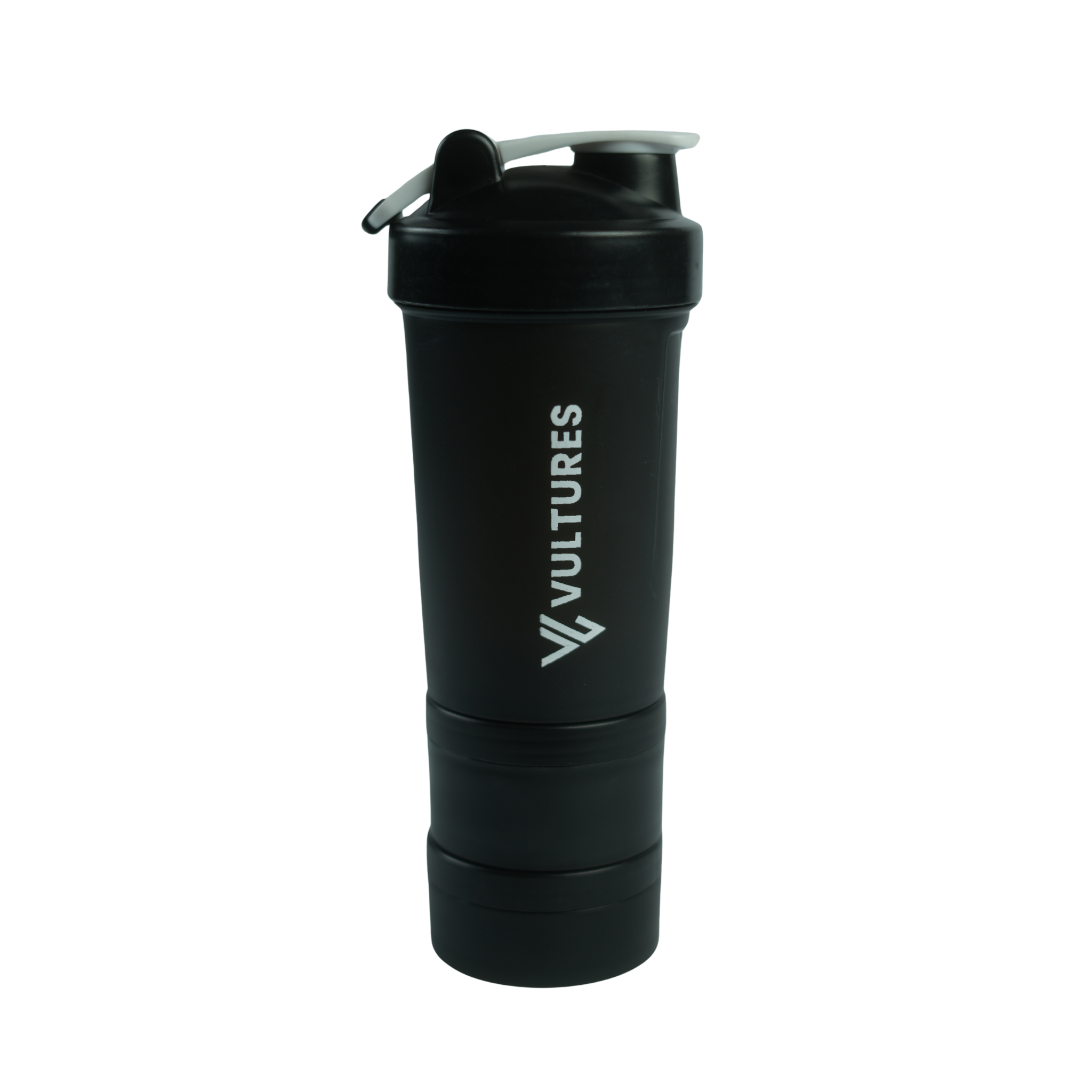 Multi-Compartment Shaker Bottle - Black