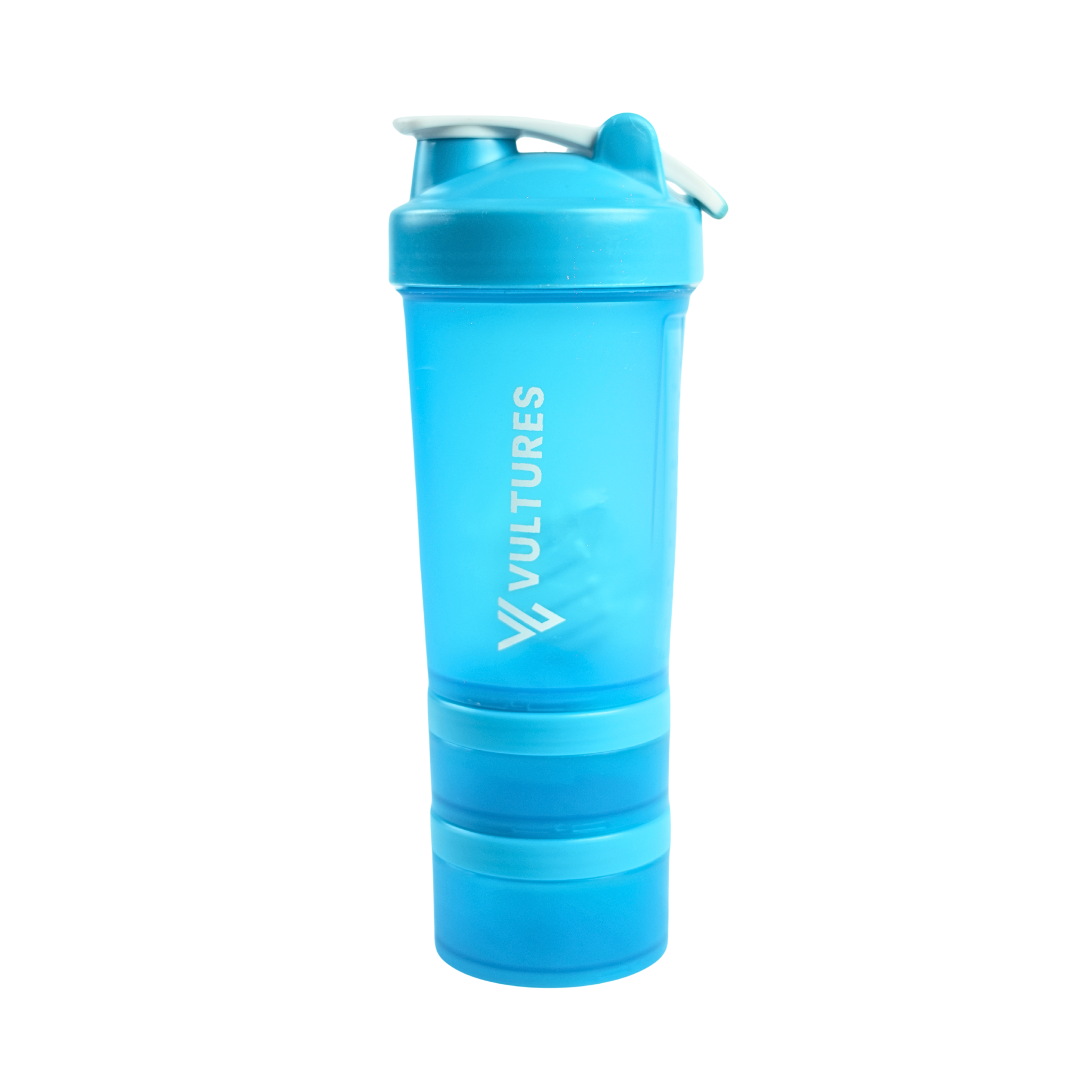 Multi-Compartment Shaker Bottle - Blue
