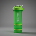 Multi-Compartment Shaker Bottle - Green