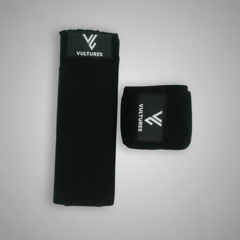 Vultures Black Knee Wraps