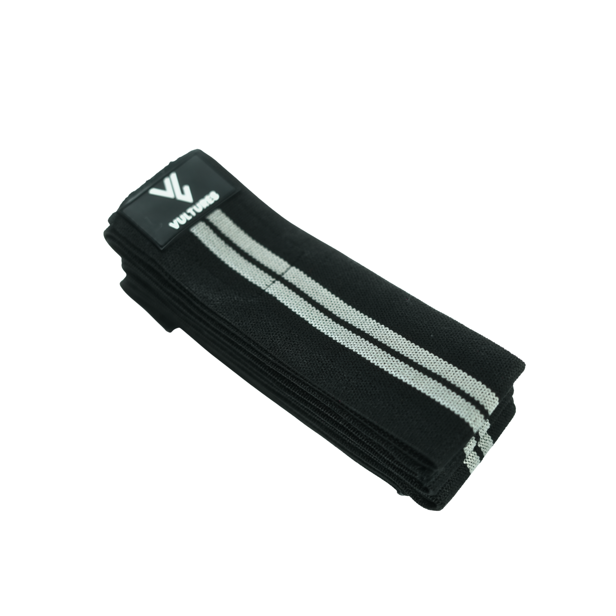 Vultures Knee Wraps (Black with grey stripes)