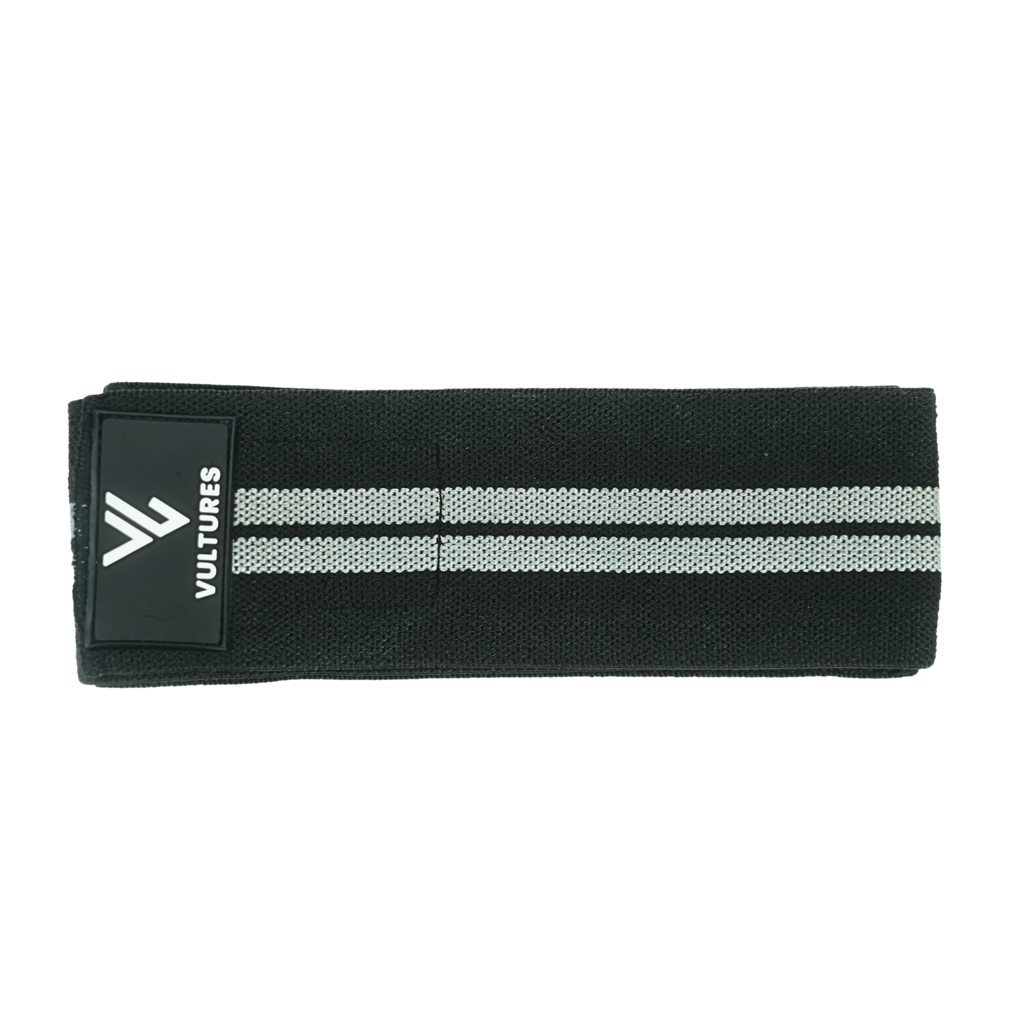 Vultures Knee Wraps (Black with grey stripes)