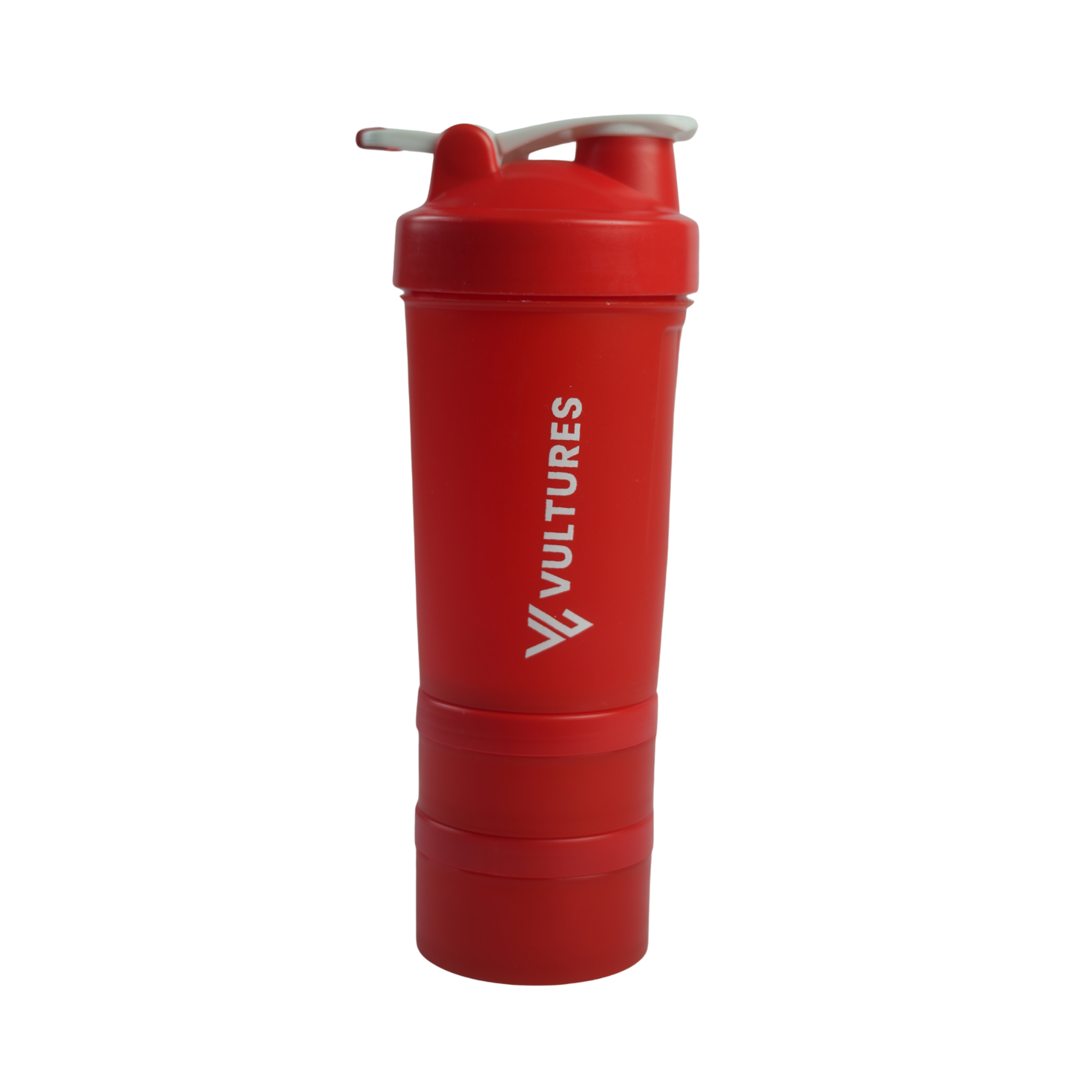Multi-Compartment Shaker Bottle - Red